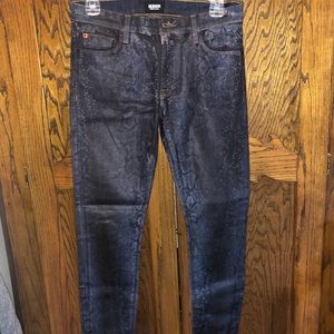 Black Snakeskin Jeans